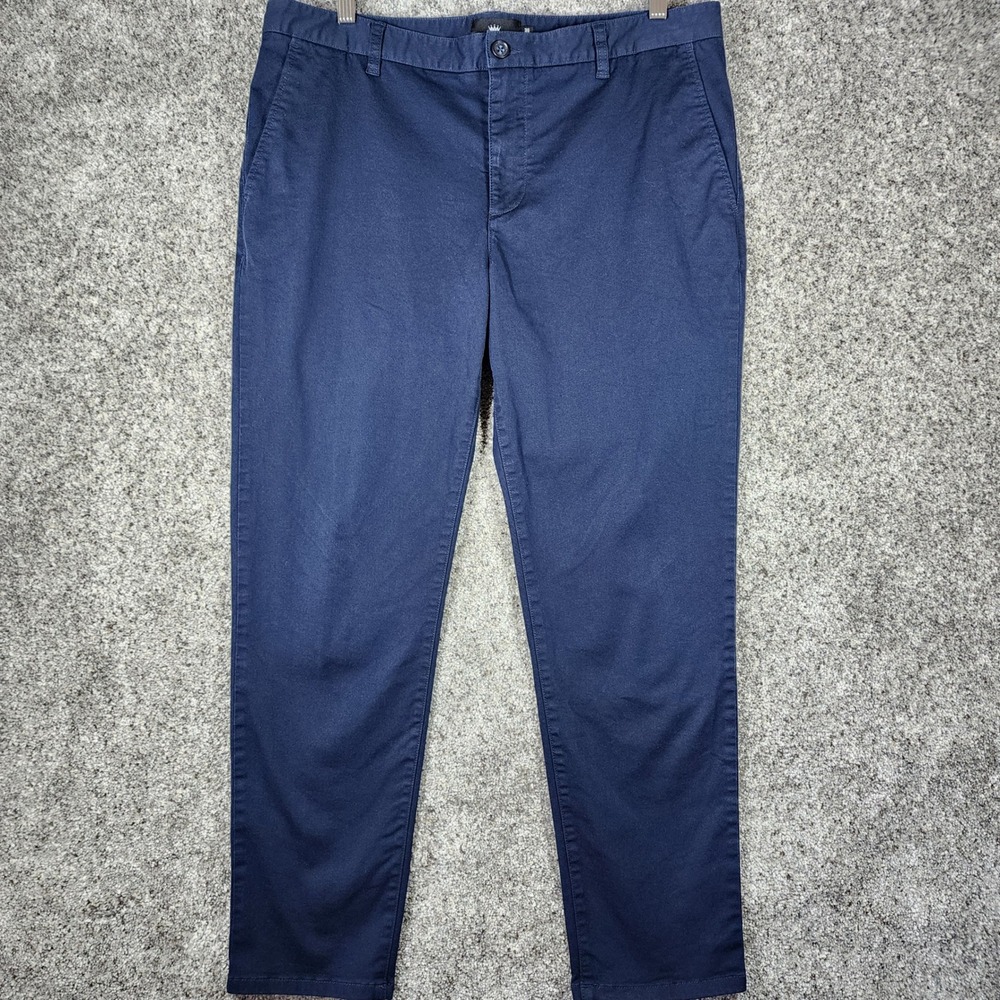 Under 510 Chino Pants Mens 36x28 Navy Blue Slim Fit Stretch Cotton Excellent